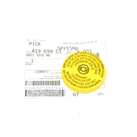 thumbnail image 2 of Brake Master Cylinder Reservoir Cap – Replacement For Chrysler & Jeep 2014-2020 – 68211910AB 2 of 3